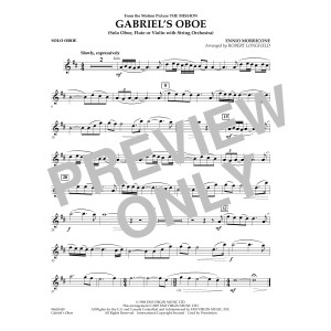 Gabriel's Oboe (from The Mission) - Solo Oboe