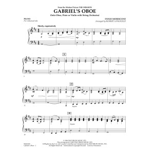 Gabriel's Oboe (from The Mission) - Piano