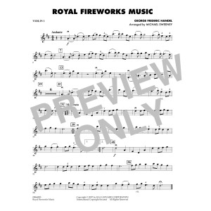 Royal Fireworks Music - Violin 1