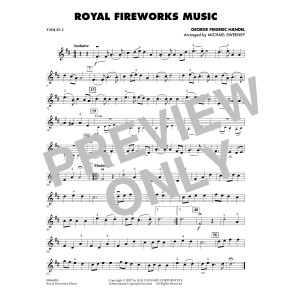 Royal Fireworks Music - Violin 2