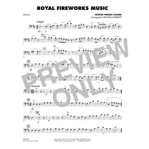 Royal Fireworks Music - Cello