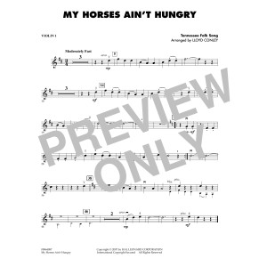 My Horses Ain't Hungry - Violin 1