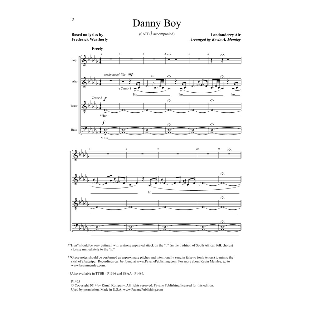 Danny Boy (arr. Kevin A. Memley)