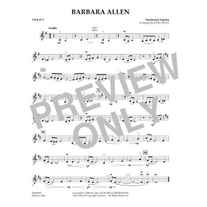 Barbara Allen - Violin 2