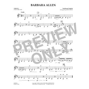 Barbara Allen - Violin 3 (Viola T.C.)