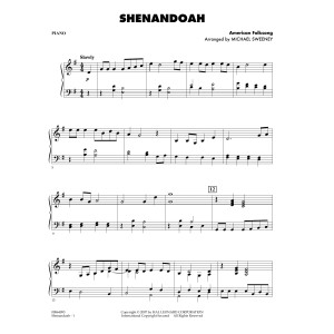 Shenandoah - Piano