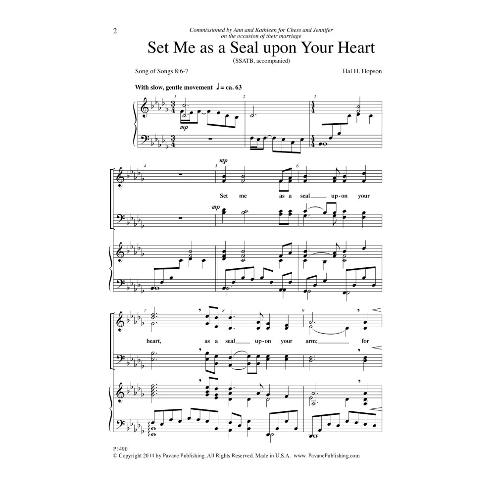 Set Me as a Seal upon Your Heart