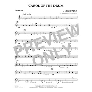 Carol of the Drum - Bb Clarinet