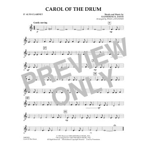 Carol of the Drum - Eb Alto Clarinet
