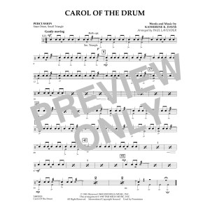 Carol of the Drum - Percussion