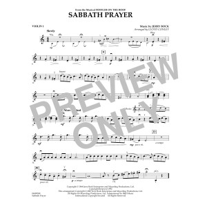 Sabbath Prayer - Violin 1