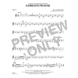 Sabbath Prayer - Violin 2