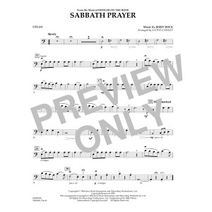 Sabbath Prayer - Cello