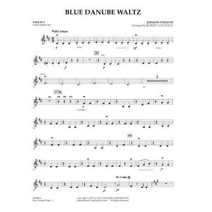 Blue Danube Waltz - Violin 3 (Viola Treble Clef)