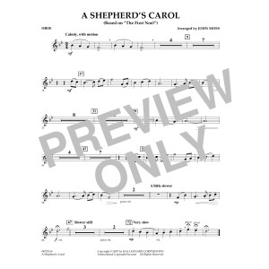 A Shepherd's Carol (Based On The First Noel) - Oboe