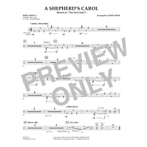 A Shepherd's Carol (Based On The First Noel) - Percussion 2