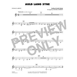 Auld Lang Syne - Bb Bass Clarinet