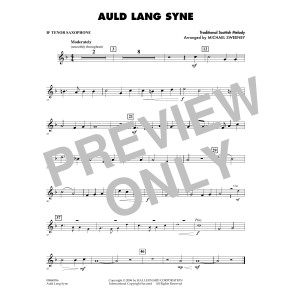Auld Lang Syne - Bb Tenor Saxophone