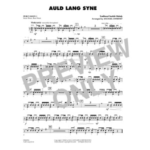 Auld Lang Syne - Percussion 1