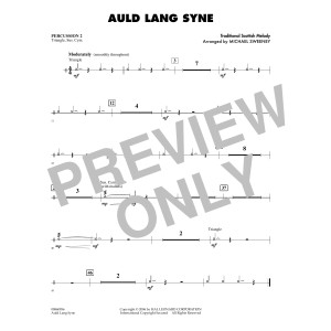Auld Lang Syne - Percussion 2