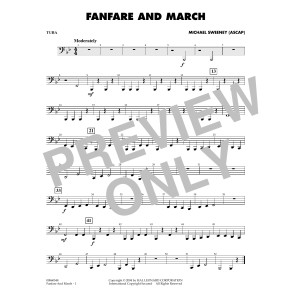 Fanfare And March - Tuba