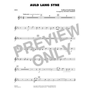 Auld Lang Syne - Oboe