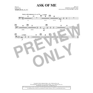 Ask of Me - Timpani