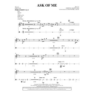 Ask of Me - Percussion 1 & 2