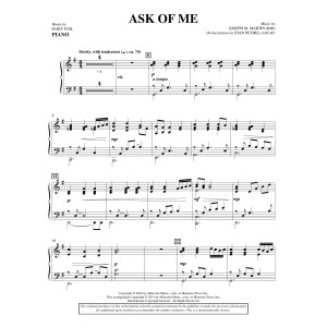 Ask of Me - Piano