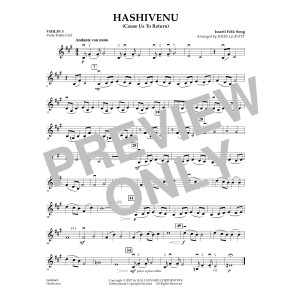 Hashivenu (Cause Us to Return) - Violin 3 (Viola T.C.)