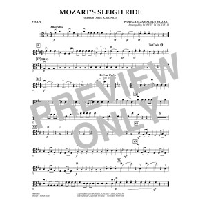 Mozart's Sleigh Ride (German Dance, K.605, No.3) - Viola