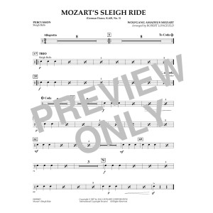 Mozart's Sleigh Ride (German Dance, K.605, No.3) - Percussion
