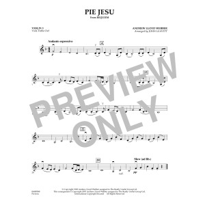 Pie Jesu (from Requiem) - Violin 3 (Viola Treble Clef)