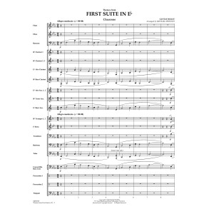 First Suite In E Flat, Themes From - Full Score