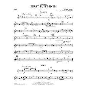 First Suite In E Flat, Themes From - Oboe