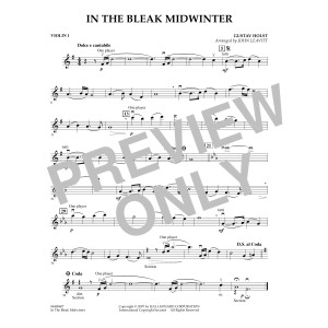 In the Bleak Midwinter - Violin 1