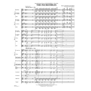 The Incredibles - Conductor Score (Full Score)