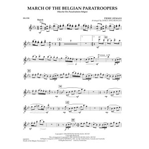 March Of The Belgian Paratroopers - Flute