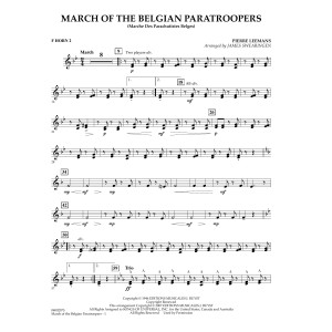 March Of The Belgian Paratroopers - F Horn 2