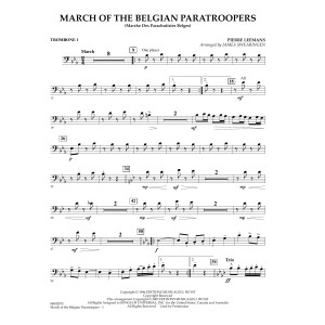 March Of The Belgian Paratroopers - Trombone 1