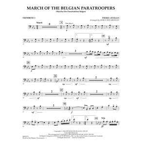 March Of The Belgian Paratroopers - Trombone 2