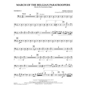 March Of The Belgian Paratroopers - Trombone 3