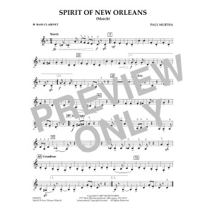 Spirit Of New Orleans (March) - Bb Bass Clarinet