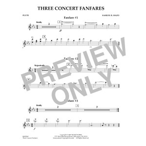 Three Concert Fanfares - Flute