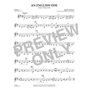 An English Ode (Come, Ye Sons of Art) - Violin 3 (Viola T.C.)