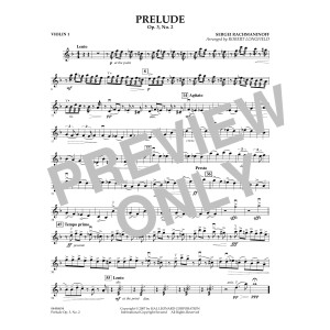 Prelude Op.3, No. 2 - Violin 1