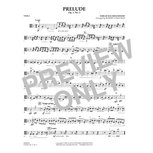 Prelude Op.3, No. 2 - Viola