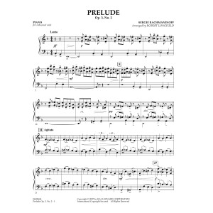 Prelude Op.3, No. 2 - Piano