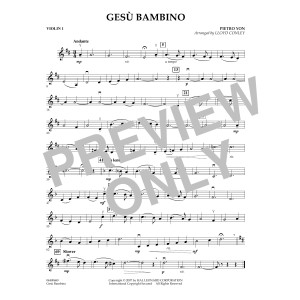 Gesu Bambino - Violin 1