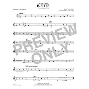 Chorale from Jupiter - Bb Tenor Saxophone